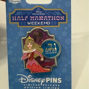 Disney Princess Half Marathon Pin - Pink and Blue 2025